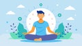 A minimalistic illustration depicts how meditation can act as a tool in managing stress and promoting overall wellbeing