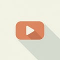 Minimalistic illustration featuring a stylized play button, resembling Royalty Free Stock Photo