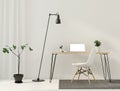 Minimalistic interior of workplace