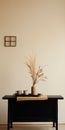 Minimalistic Japanese Table With Earthy Palette And Pastoral Charm