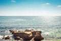Minimalistic landscape of Laguna Beach in California Royalty Free Stock Photo