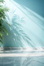 Minimalistic Light Background with Shadowed Foliage Royalty Free Stock Photo