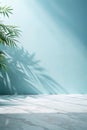 Minimalistic Light Background with Shadowed Foliage Royalty Free Stock Photo