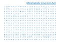 minimalistic line icon set. Vector illustration decorative design