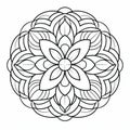 Minimalistic Mandala Coloring Page Inspired By Govaert Flinck