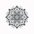 Minimalistic Mandala Design With Vintage Engraving Style