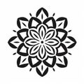 Minimalistic Mandala Pattern: Elegant And Simple Stenciled Iconography