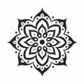 Minimalistic Mandala Tattoo With White Background