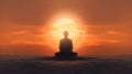 Minimalistic Meditation With Sun In 4k