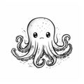 Minimalistic Octopus Doodle