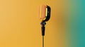 Minimalistic Orange And Yellow Design Modern Microphone