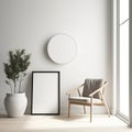 Minimalistic Painting Frame Mockup for Simple and Elegant Designs .