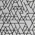 A minimalistic pattern of black triangles on a white background2, Generative AI Royalty Free Stock Photo