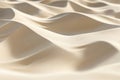 Minimalistic patterns of wavy sand dunes captured with fine details, showcasing soft shadows that emphasize the contours Royalty Free Stock Photo
