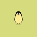 Minimalistic Penguin Wallpaper: Cute And Simple Design In Pastel Colors