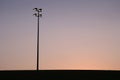 Minimalistic photo of a lamppost at sunset