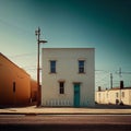 minimalistic photography of town