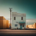 minimalistic photography of town