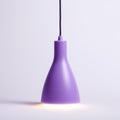 Minimalistic Purple Pendant Lamp: A Consumer Culture Critique