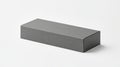 Minimalistic rectangular grey box packaging mockup with clean edges and smooth design Royalty Free Stock Photo