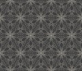 Minimalistic repeating linear flower pattern