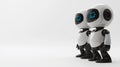 Minimalistic Robot Illustration for PowerPoint. Generative AI