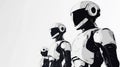 Minimalistic Robot Illustration for PowerPoint. Generative AI