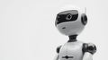 Minimalistic Robot Illustration for PowerPoint. Generative AI