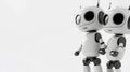 Minimalistic Robot Illustration for PowerPoint. Generative AI