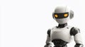 Minimalistic Robot Illustration for PowerPoint. Generative AI