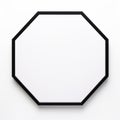 Minimalistic Rubber Octagon On White Surface