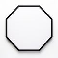 Minimalistic Rubber Octagon On White Surface Royalty Free Stock Photo