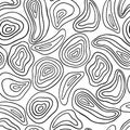 Minimalistic seamless pattern. Vector hand-drawn black-white illustration. A simple background is ideal for printing, textiles, Royalty Free Stock Photo