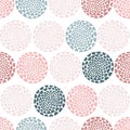 Minimalistic seamless pattern. Vector hand drawn illustration in pastel colors. A simple background is ideal for Royalty Free Stock Photo