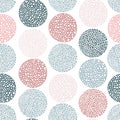 Minimalistic seamless pattern. Vector hand drawn illustration in pastel colors. A simple background is ideal for Royalty Free Stock Photo