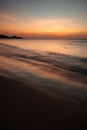 Minimalistic seascape at twilight Royalty Free Stock Photo