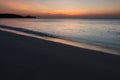 Minimalistic seascape at twilight Royalty Free Stock Photo