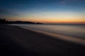 Minimalistic seascape at twilight Royalty Free Stock Photo