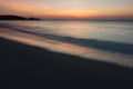 Minimalistic seascape at twilight Royalty Free Stock Photo