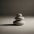 Is minimalistic and serene evoking a sense of balance and tranquilit Royalty Free Stock Photo