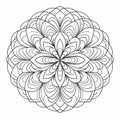 Minimalistic Serenity: Whirly Mandalas Coloring Book