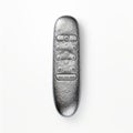 Minimalistic Silver Remote Control With Textural Design Royalty Free Stock Photo