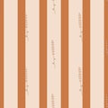 Minimalistic style seamless pattern with simple lavender vintage silhouettes. Orange and grey striped background