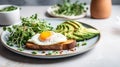 Minimalistic Superb Clean Image of Healthy Breakfast Cooking AI Generated