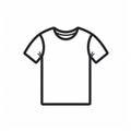 Minimalistic T-shirt Icon For Line Design