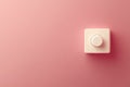 Minimalistic toggle switch on pink background for modern ui design
