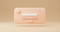 Minimalist 3D AI Assistant Interface Royalty Free Stock Photo