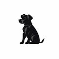 Labrador Dog Silhouette Icon - High Quality Vector Eps