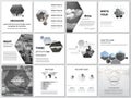 The minimalistic vector illustration of the editable layout of square format covers design templates for brochure, flyer Royalty Free Stock Photo