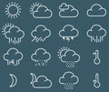 Minimalistic weather icons